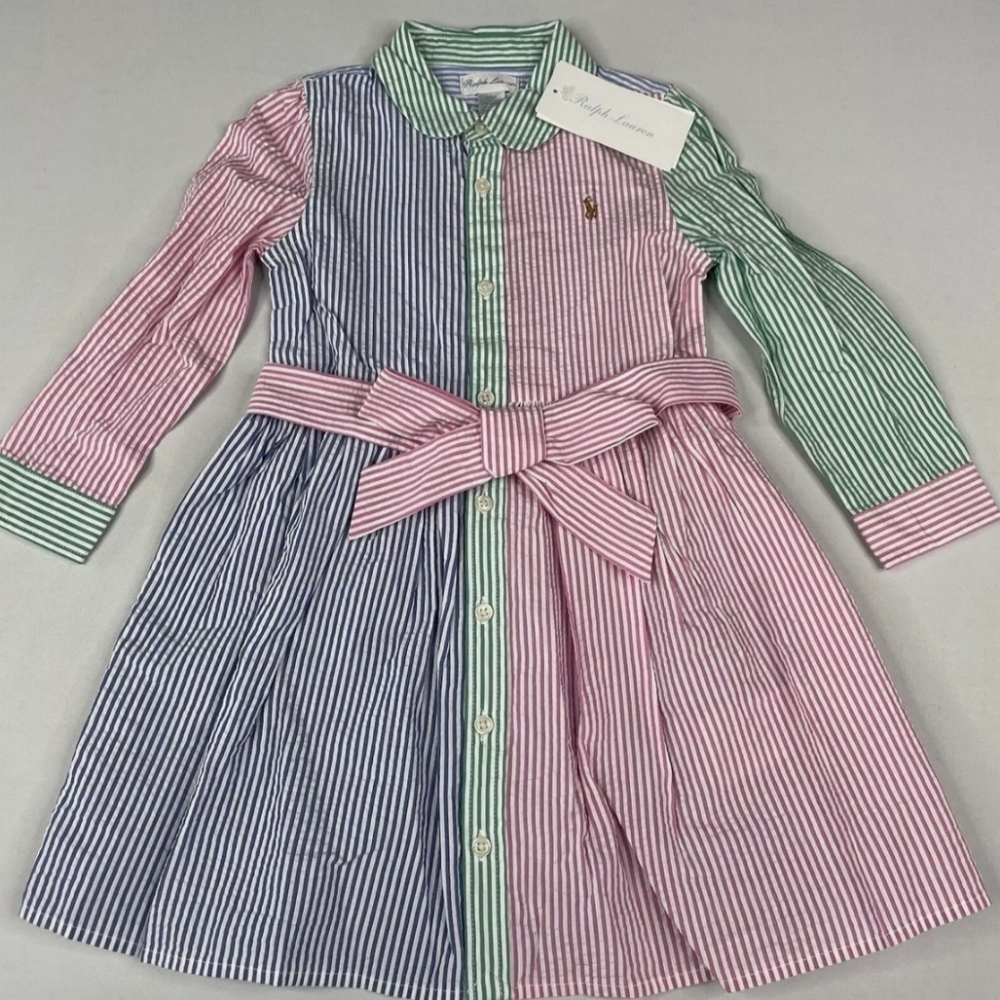 Ralph Lauren Striped Multicolor Kids Dress